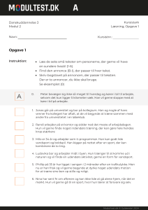 Danskuddannelse 3 Modul 2 L&aelig;sning Opgave 1 &ndash; Match tekster til annoncer
