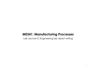 Engineering Lab Report Writing Guide for ME341