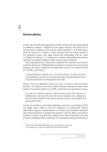 Externalities: Antibiotic Resistance and Economic Analysis