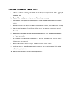 Structural Engineering Thesis Topics List