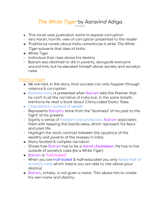 The White Tiger Study Guide & Analysis