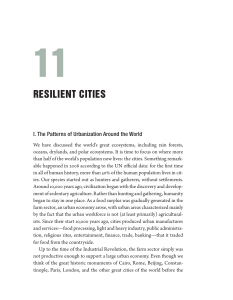 Resilient Cities: Urbanization and Sustainability