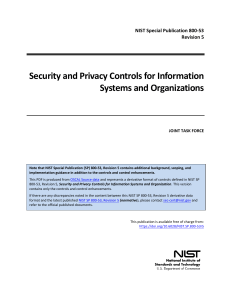 NIST SP 800-53 Rev 5: Security & Privacy Controls for Info Systems