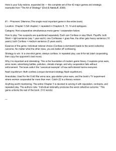 42 Game Theory Examples from The Art of Strategy