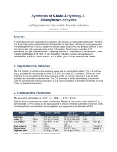 Synthesis of 5-Iodo-4-Hydroxy-3-Alkoxybenzaldehydes Lab Protocol