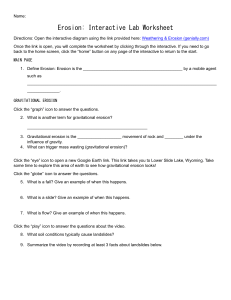 Erosion Interactive Lab Worksheet