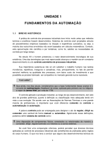 Fundamentos da Automa&ccedil;&atilde;o - Hist&oacute;ria e Evolu&ccedil;&atilde;o