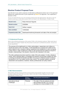 Elective Product Proposal Form for AI Military Dashboard