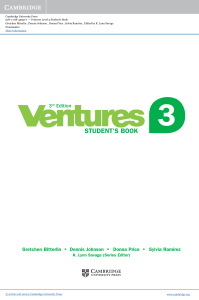Ventures Level 3 Student's Book: ESL Textbook