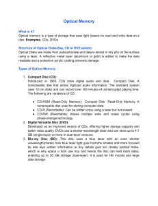 Optical Memory: CD, DVD, Blu-ray Explained