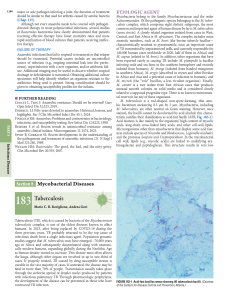 Tuberculosis: Etiology and Pathogenesis