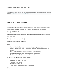 YouTube POV Video Ideas Template