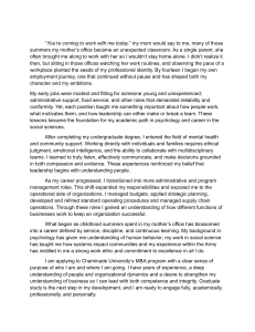 MBA Application Personal Statement: Career & Leadership Journey