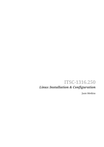 Linux Installation & Configuration Course Material