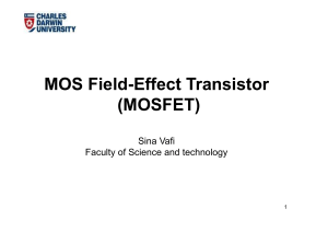 MOS Field-Effect Transistor (MOSFET) Lecture Notes