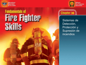 Fundamentos de Habilidades de Bomberos: Sistemas de Detecci&oacute;n y Supresi&oacute;n