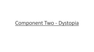 Component Two - Dystopia: Utopia vs Dystopia Lesson