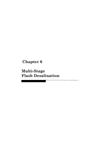 Chapter 6: Multi-Stage Flash Desalination