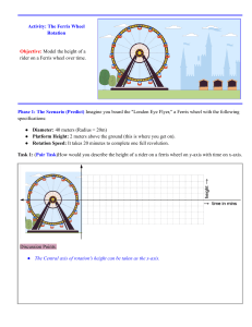 Ferris Wheel Trigonometry Activity