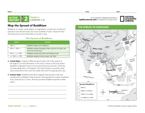 Map the Spread of Buddhism Lesson
