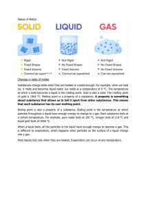 States of Matter: Melting & Boiling Points Explained