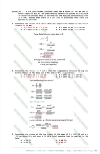 Prestressed Concrete Beam Problems & Solutions