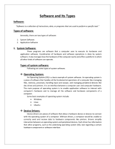 Software and Its Types: System vs Application Software