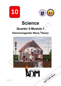 Electromagnetic Wave Theory Module - Grade 10 Science