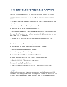 Pixel Space Solar System Lab Answers