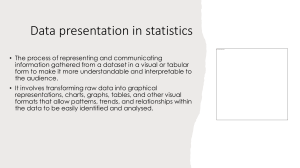 Data Presentation in Statistics: Basics & Tools