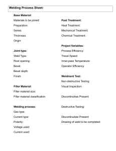 Welding Process Sheet Template