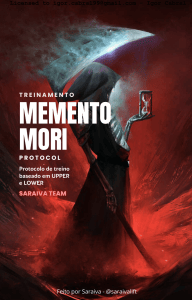 Protocolo MEMENTO MORI: Plano de Treino Upper/Lower