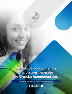 M&oacute;dulo Ciencias Experimentales EXANI-II: Contenidos y Ejemplo
