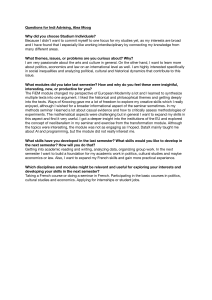 Student Advising Transcript: Alea Moog's Academic Journey