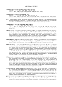 General Physics I Textbook: Units, Motion, Vectors
