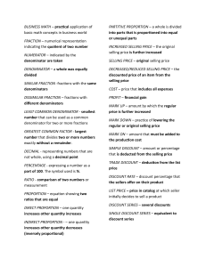 Business Math Glossary: Key Terms & Definitions