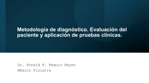 Metodolog&iacute;a de diagn&oacute;stico en fisiatr&iacute;a