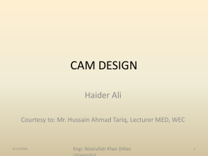 Cam Design: Mechanical Engineering Theory & Construction