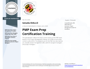 PMP Exam Prep Certification Training Certificate