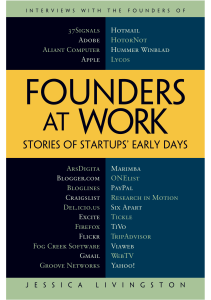 Founders at Work: Startup Stories from Early Days
