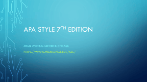 APA 7th Edition