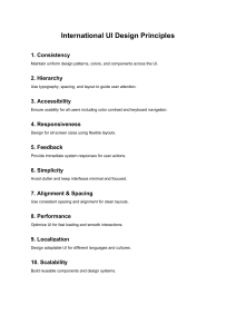 10 International UI Design Principles