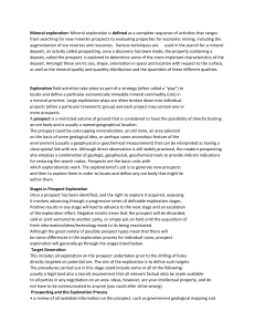 Mineral Exploration: Stages, Methods, and Techniques