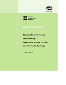 AISI S230-15: Cold-Formed Steel Framing Standard