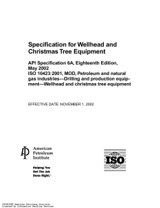 API 6A Errata 2: Wellhead & Christmas Tree Equipment Corrections