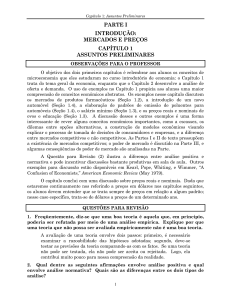 Cap&iacute;tulo 1: Assuntos Preliminares - Microeconomia