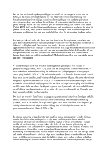 Case Study: Gruppdynamik & &Auml;ppelskruttshantering