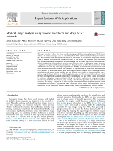 Medical Image Analysis with Wavelet Transform and Deep Belief Networks