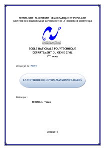 M&eacute;thode Guyon-Massonnet-Bare&scaron; pour ponts &agrave; poutres multiples