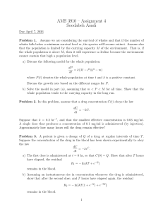 AMS 3910 Assignment 4: Differential Equations Problems